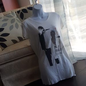 Zara White/Black Collection Tee Super Soft Sz M